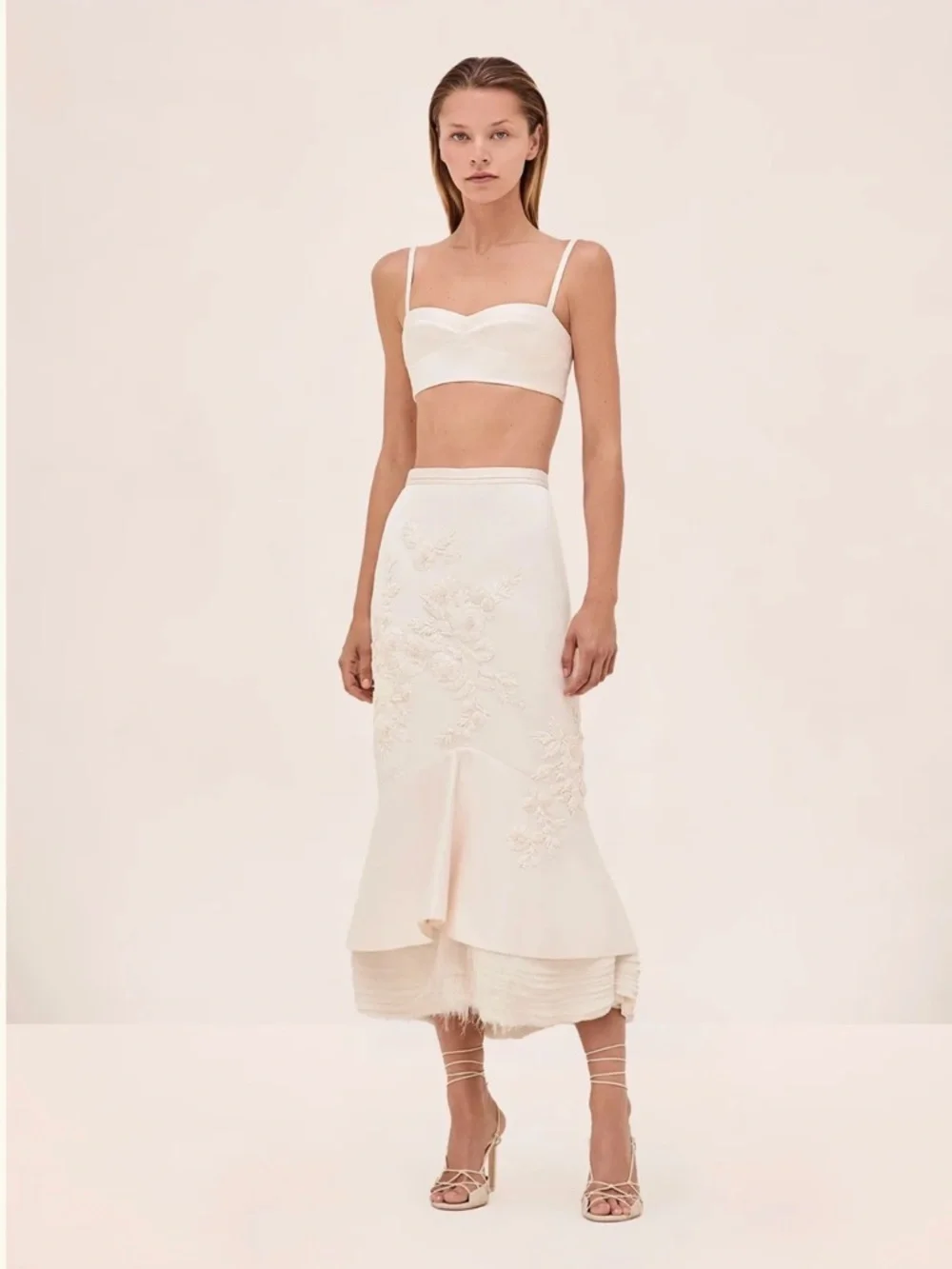 NEW Alexis Kiernan Skirt Off-White Size S